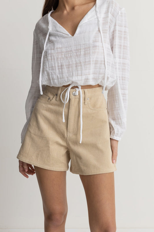 Women's Corduroy Staple Shorts - Cream