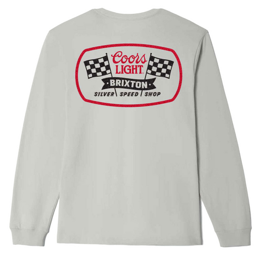 Brixton Men's Coors Light Pit Stop Long Sleeve Standard Tee