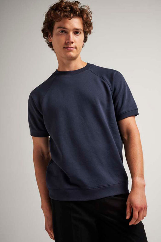 Unisex Recycled Fleece Raglan Sweatshirt - Blue Nights