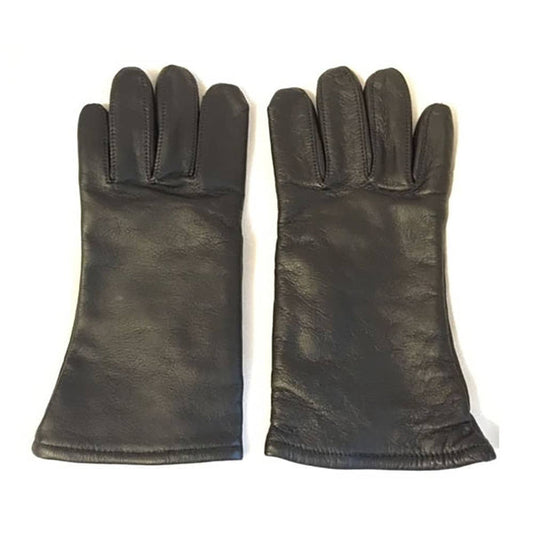 USGI Black Leather Dress Gloves - Used
