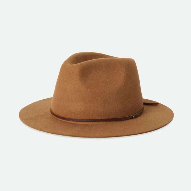 Wesley Packable Fedora - Golden Brown