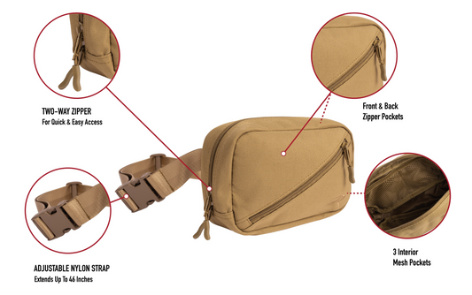 Rothco Crossbody Day Bag - Coyote