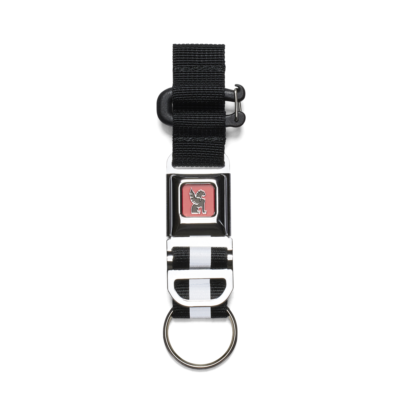 Chrome Mini Buckle Key Chain - Silver Buckle