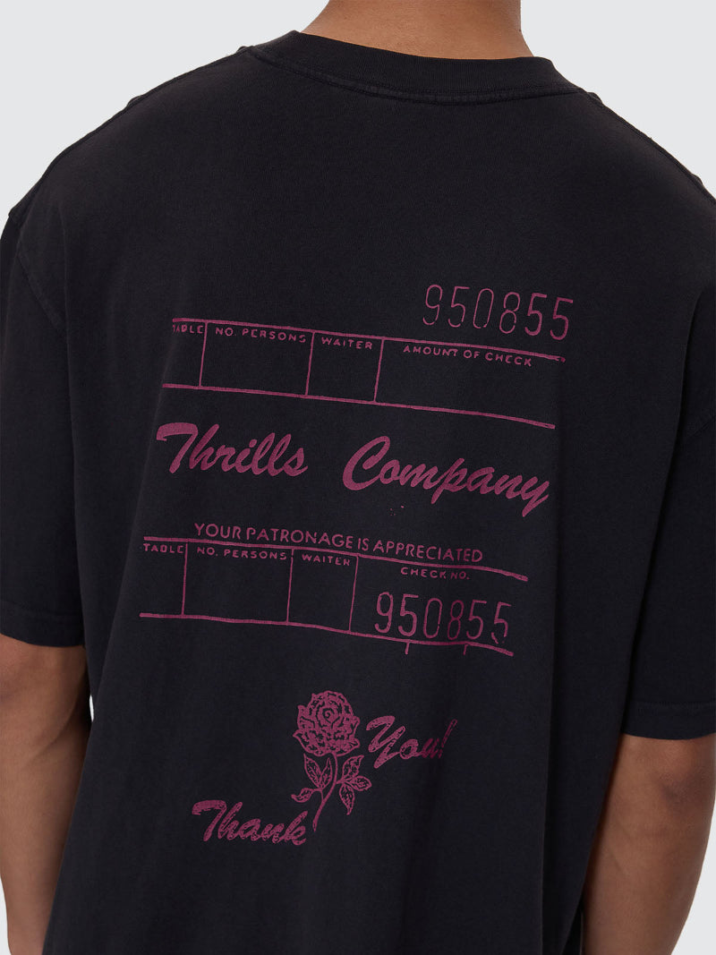 Appreciation Box Fit Oversize Cropped Tee - Washed Black