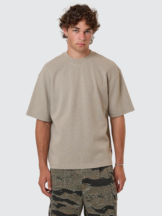 Arts & Industrial Box Fit Oversize Cropped Waffle Tee