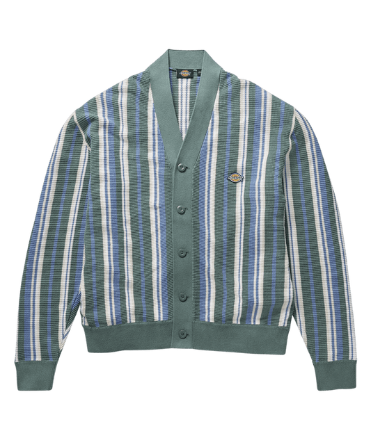 Men's Glade Spring Cardigan - Vertical Yarn Dyed Stripe