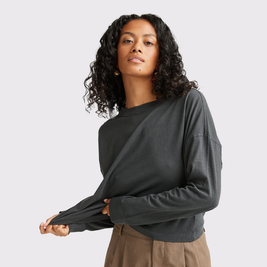 Women's Relaxed Crop L/S Tee