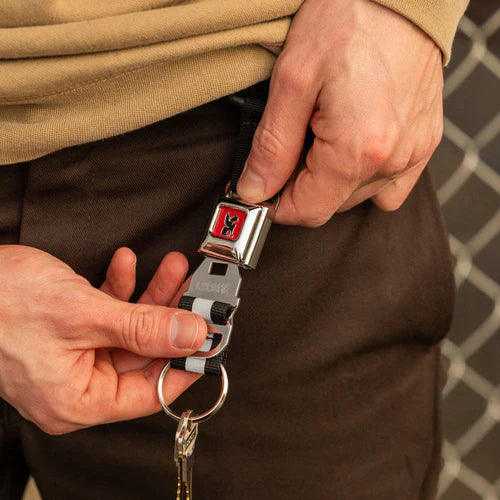 Chrome Mini Buckle Key Chain - Chromium