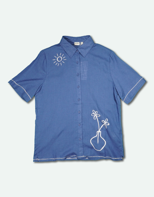 Women's Bobby Short Sleeve Shirt - Blue