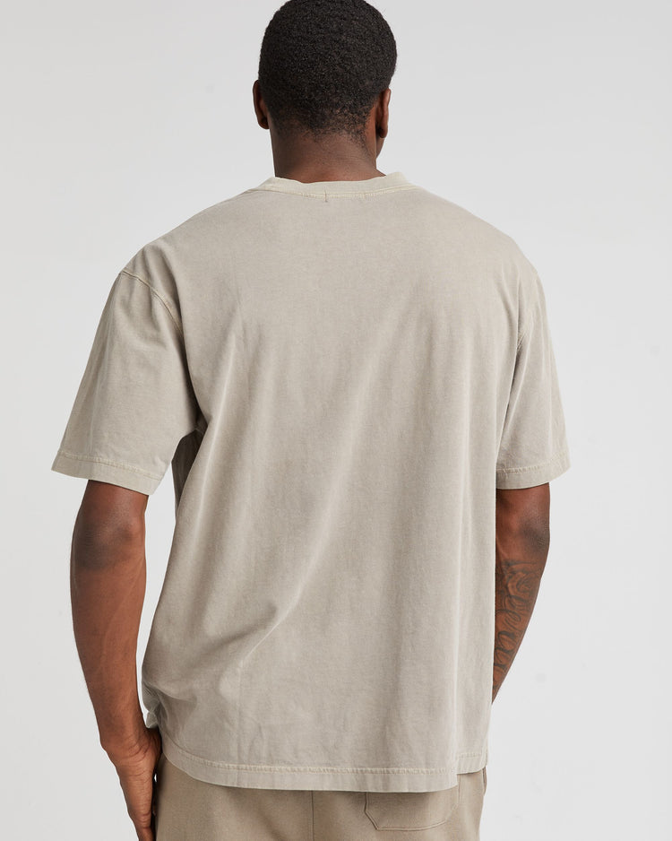 Men's Relaxed S/S Tee - Warm Grey