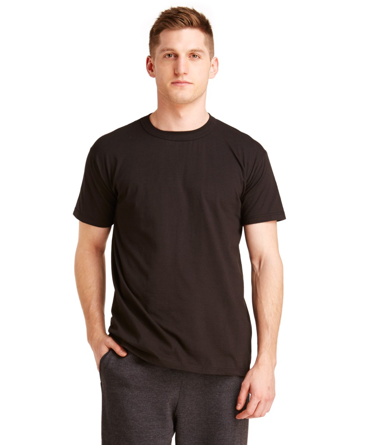 SOFFE 3 PACK CREW NECK T-SHIRT - BLACK