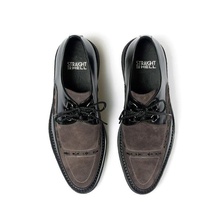 Men's Hawkins Leather - Black and Grey