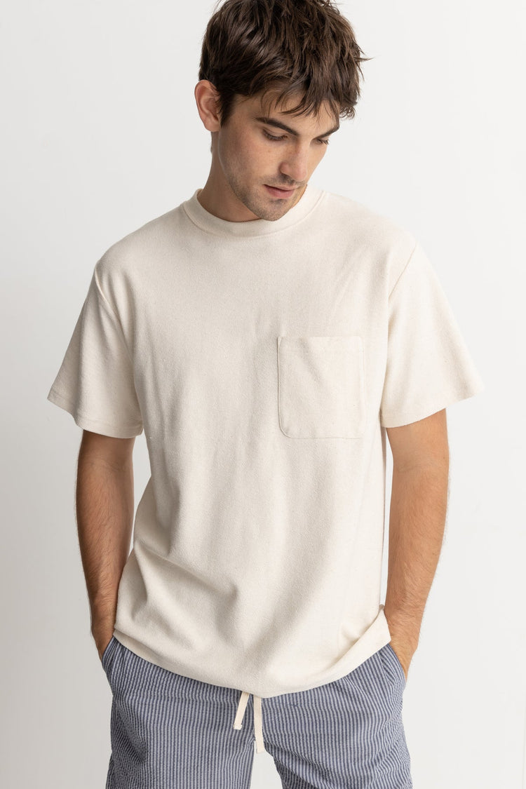 Men's Vintage Terry Short Sleeve T-Shirt - Natural
