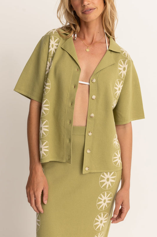 Women's Horizon Knitted Shirt - Palm