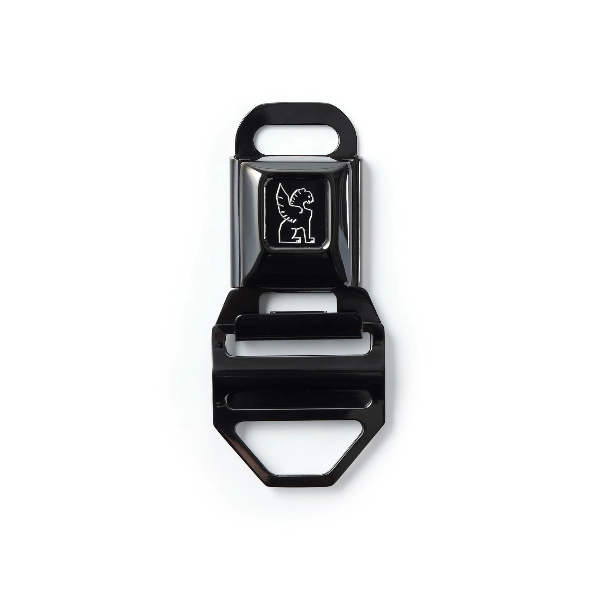 Chrome Seatbelt Buckle Lg (2") - Black Chrome