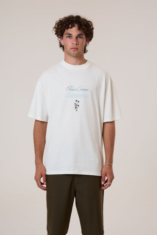 Adaptation To Gravitation Box Fit Oversize Tee - Snow White