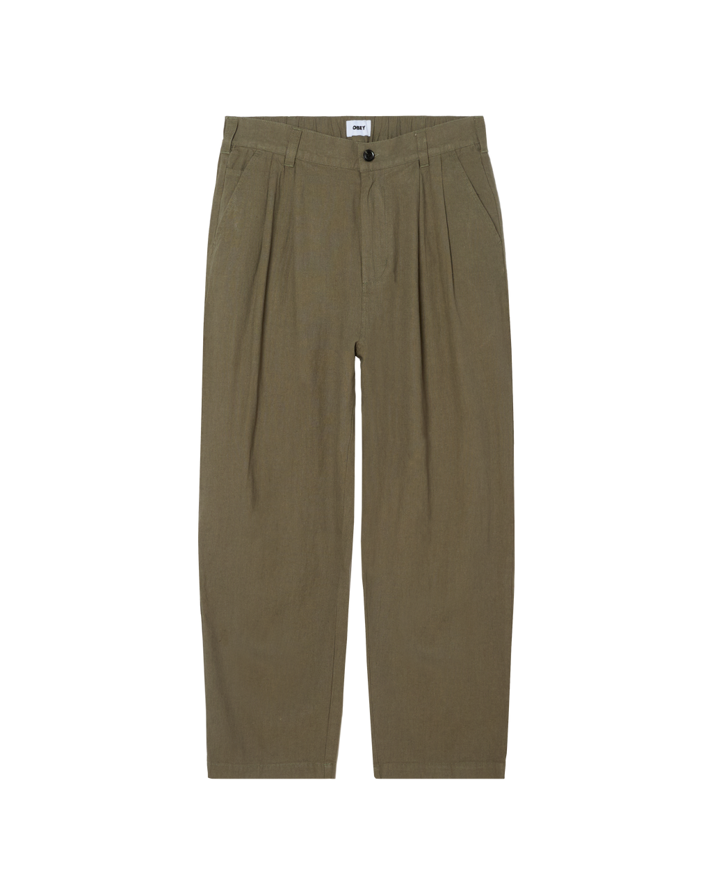 Obey Foster Pleated Linen Pant