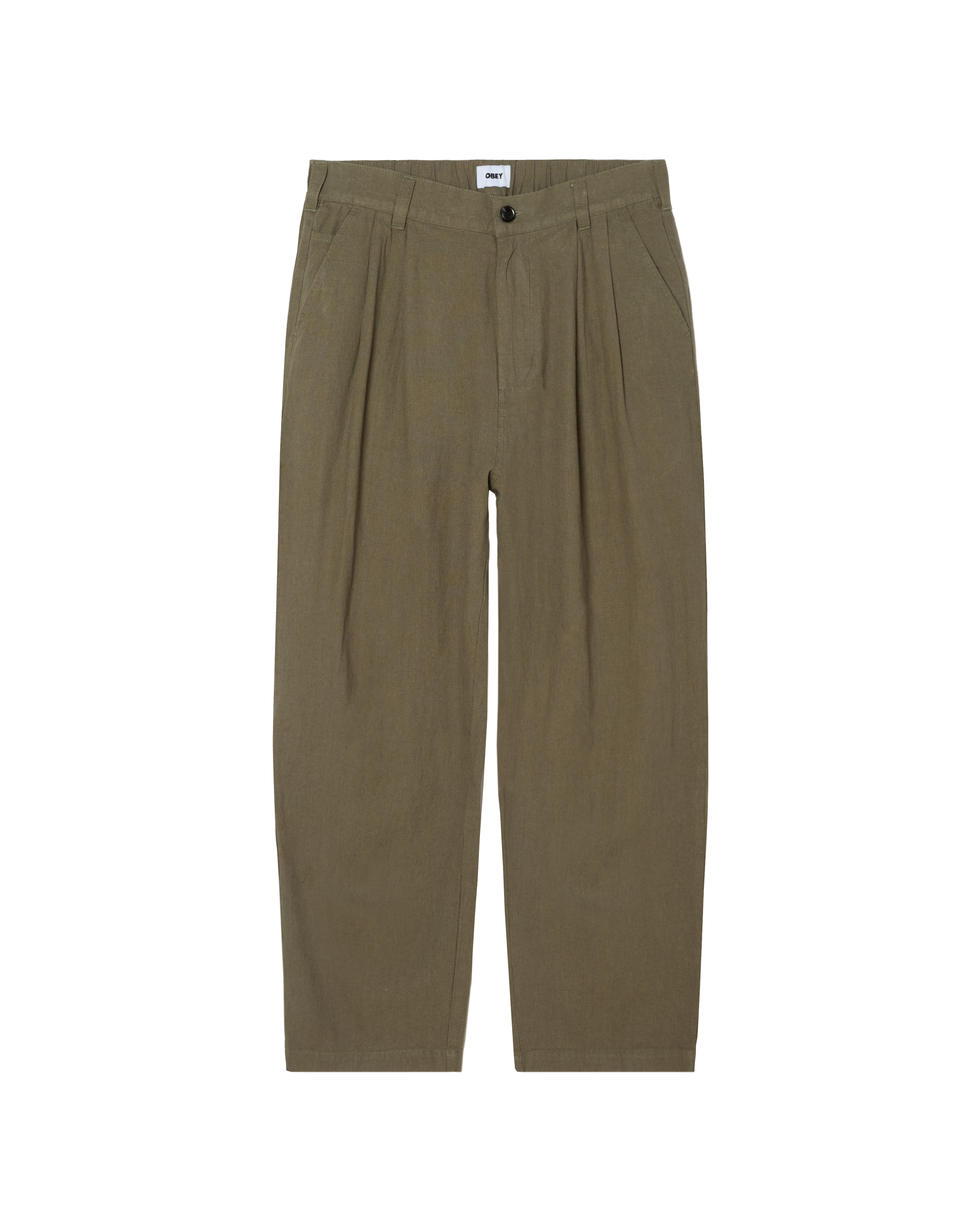 Obey Foster Pleated Linen Pant