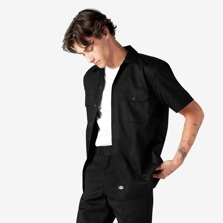 Men's Dickies Short Sleeve Work Shirt 1574 - Black