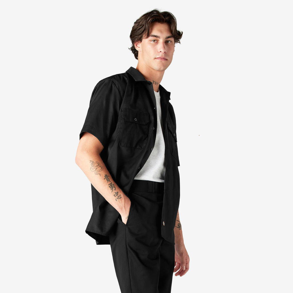 Men's Dickies Short Sleeve Work Shirt 1574 - Black