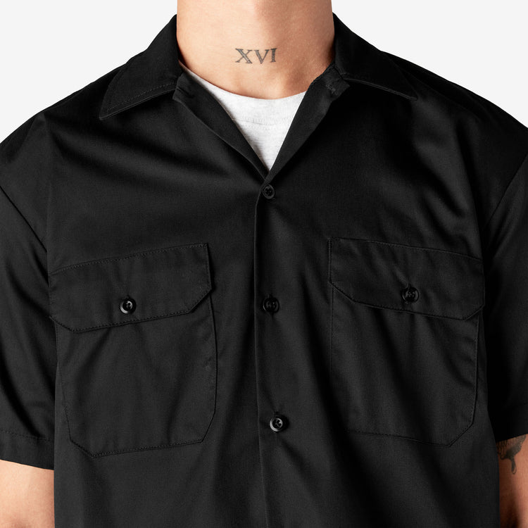 Men's Dickies Short Sleeve Work Shirt 1574 - Black