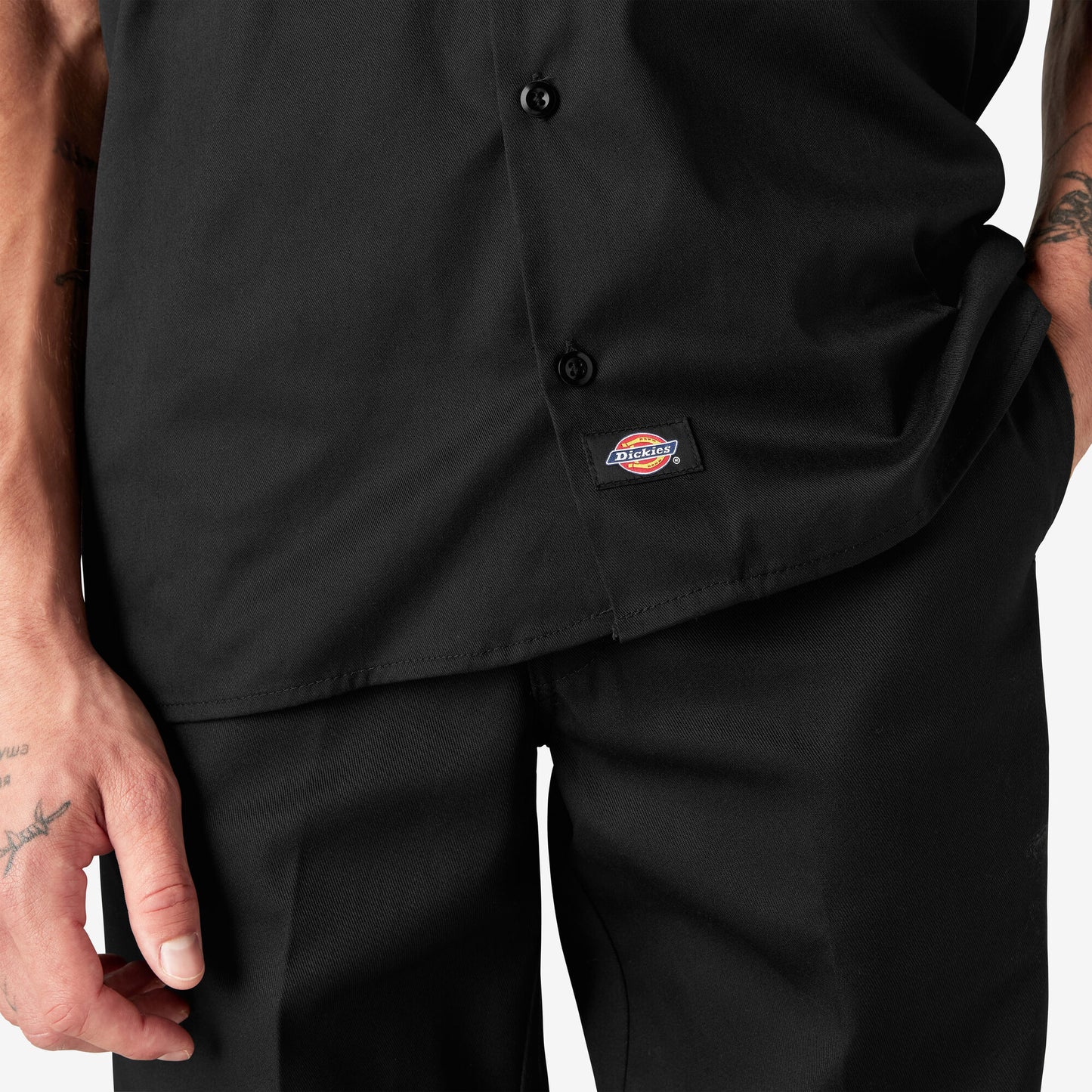 Men's Dickies Short Sleeve Work Shirt 1574 - Black