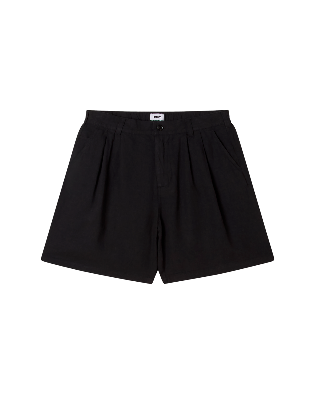 Obey Foster Pleated Linen Short
