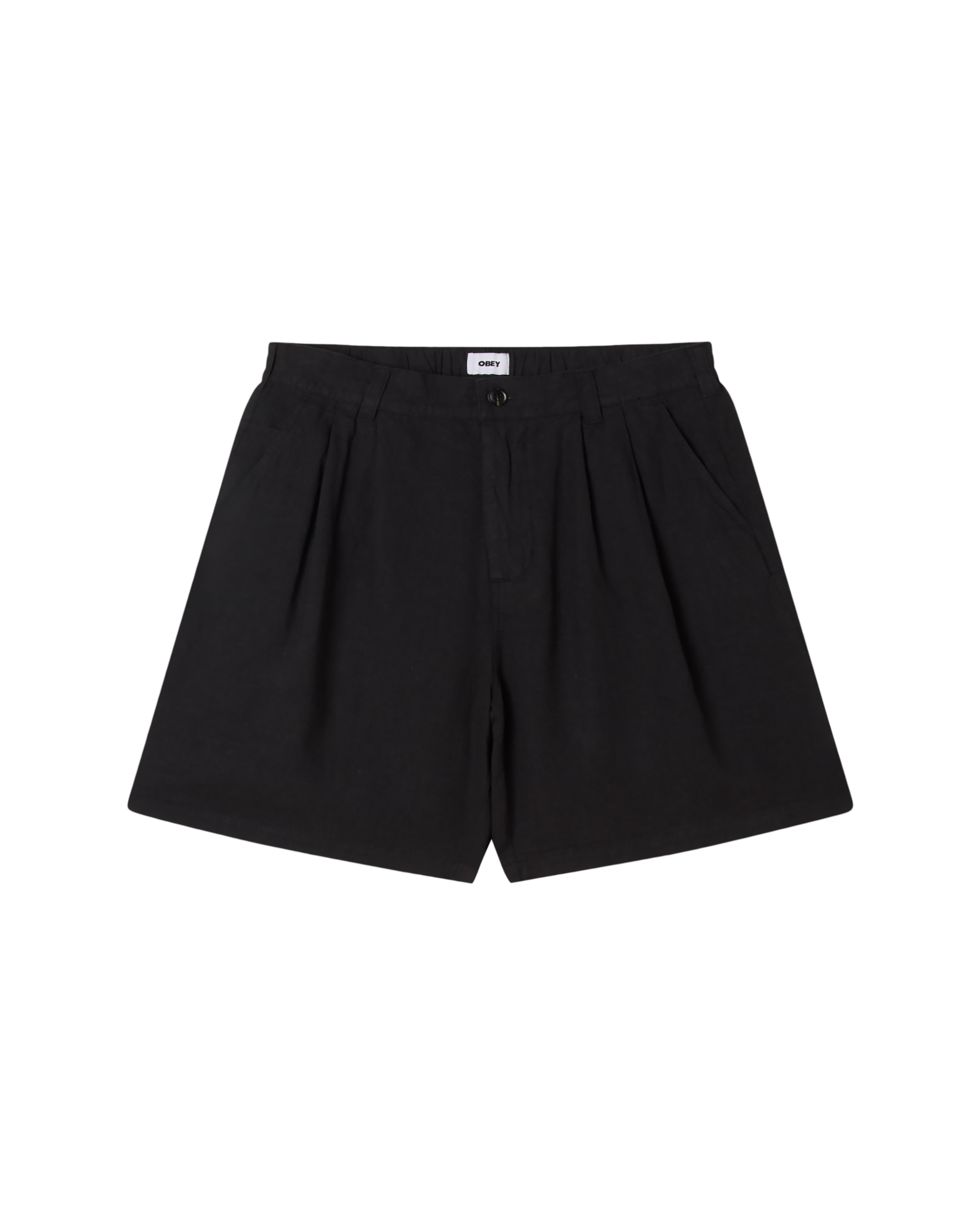 Obey Foster Pleated Linen Short