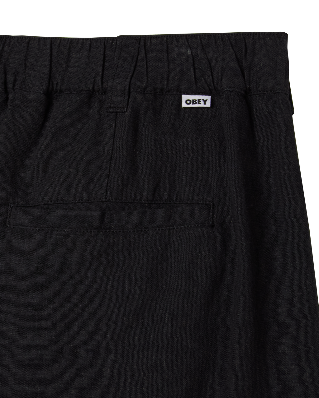 Obey Foster Pleated Linen Short