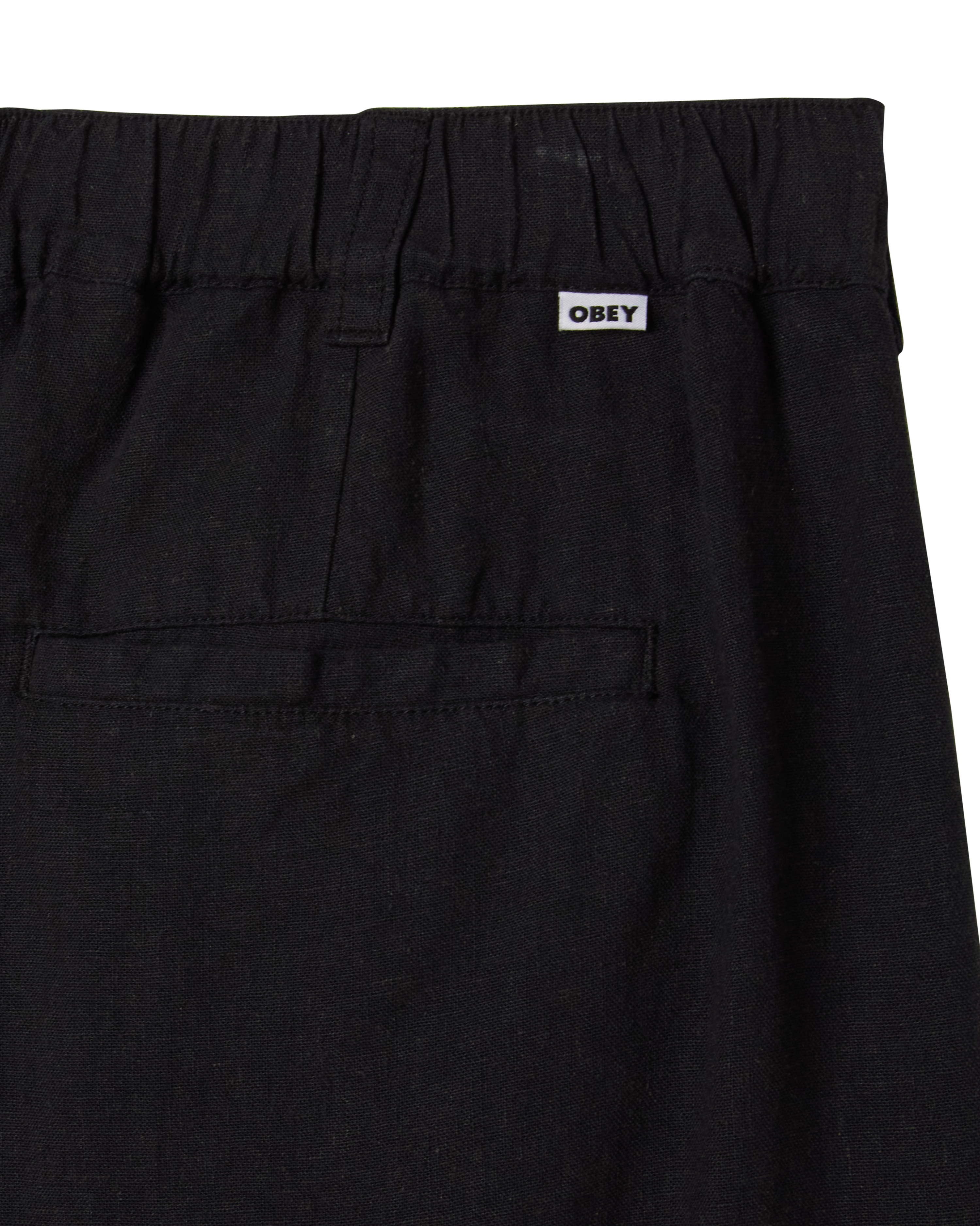 Obey Foster Pleated Linen Short