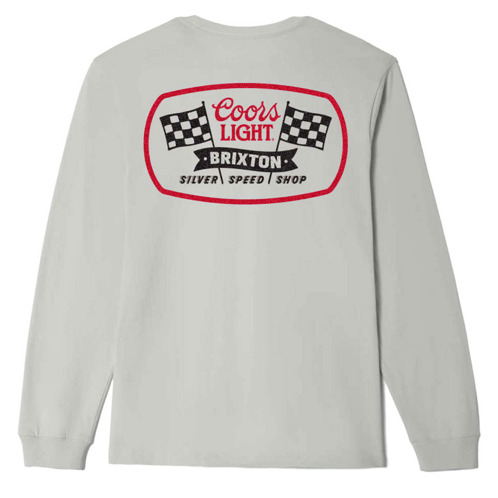 Brixton Men's Coors Light Pit Stop Long Sleeve Standard Tee