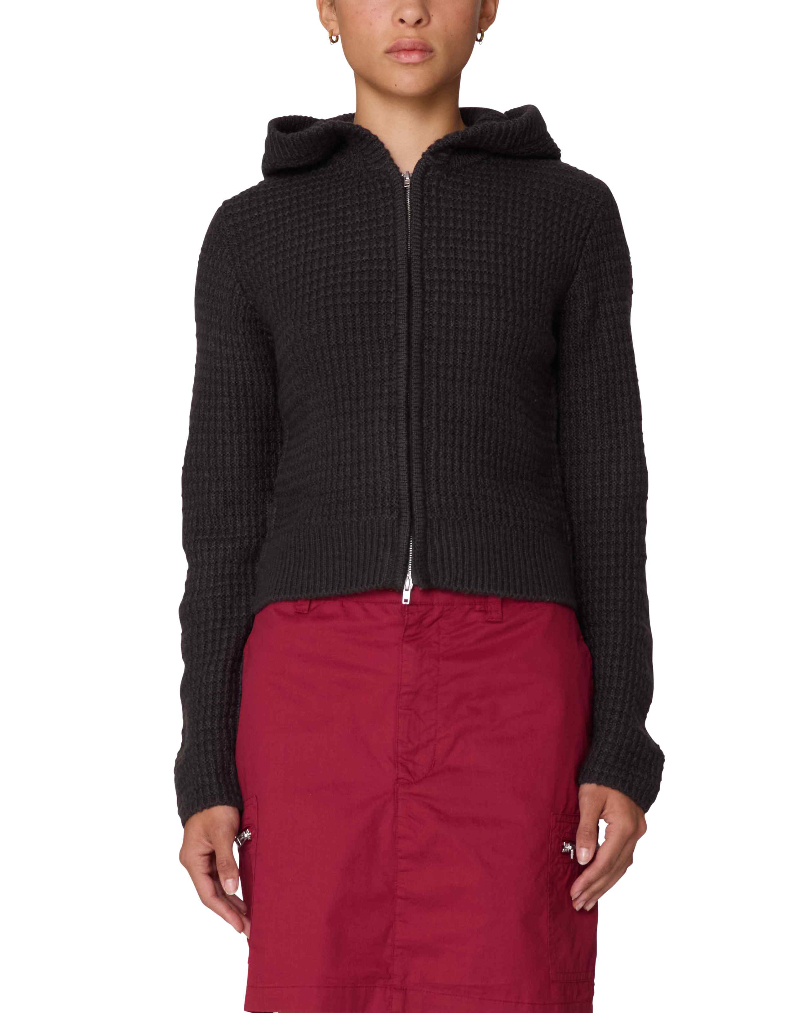 Women's Obey Glenda Hood Zip Sweater