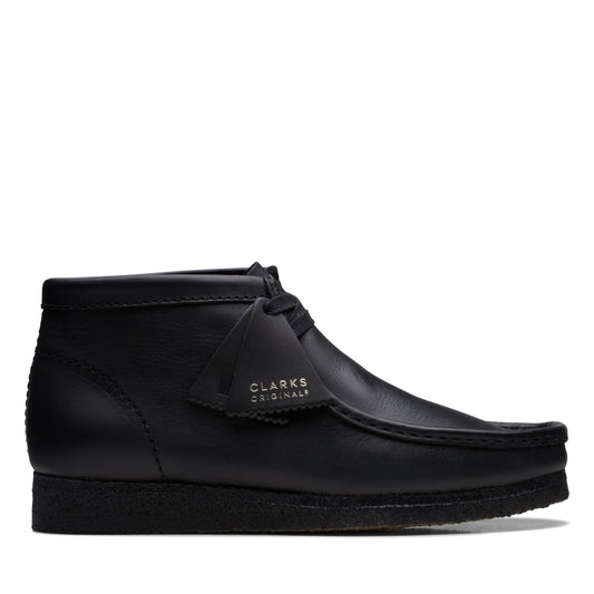 MEN'S WALLABEE BOOT - BLACK LEATHER