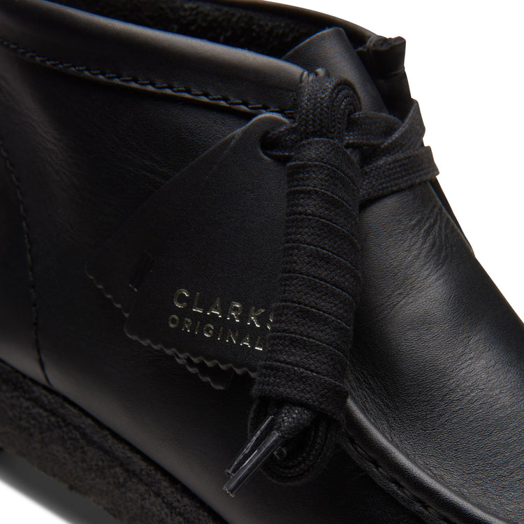 Men's Wallabee Boot - Black Leather