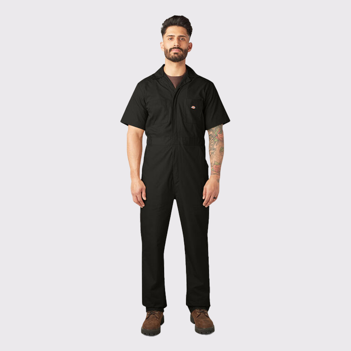 Men's Short Sleeve Poplin Coverall (33999)