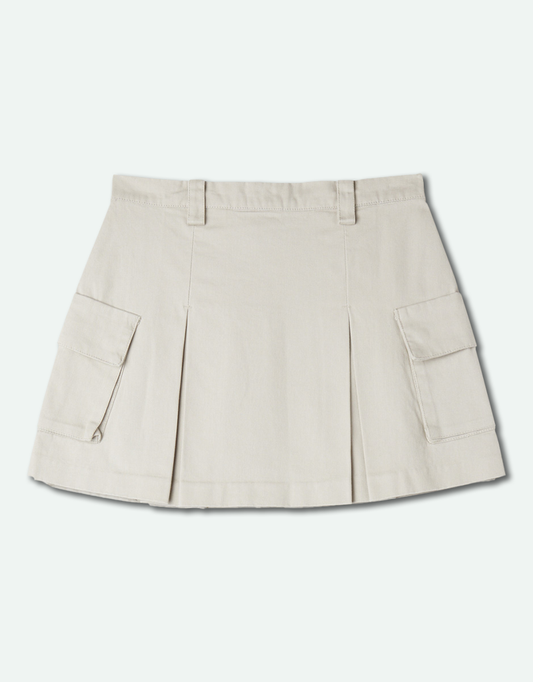 Women's Andrea Cargo Mini Skirt - Silver Grey