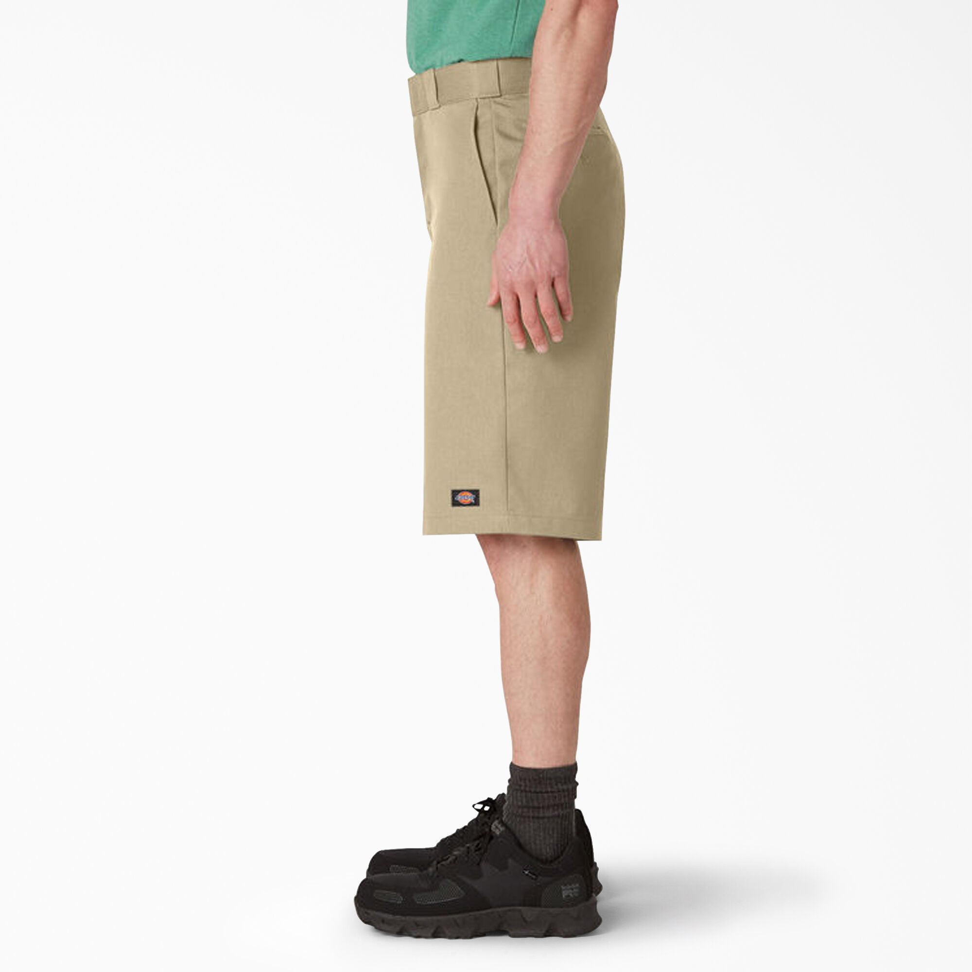 Men's Dickies Loose Fit Flat Front Work Shorts 13" 42283 - Khaki