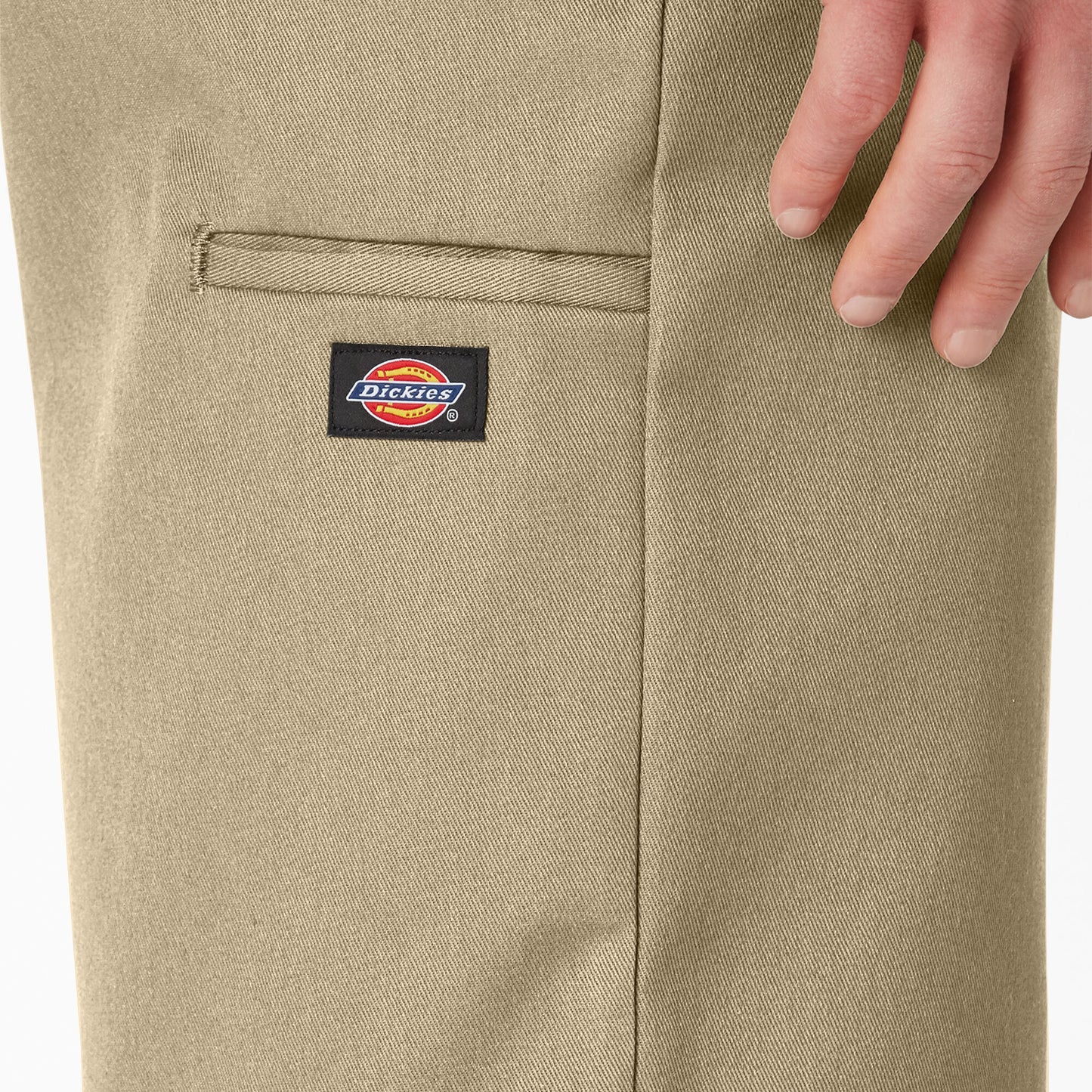 Men's Dickies Loose Fit Flat Front Work Shorts 13" 42283 - Khaki