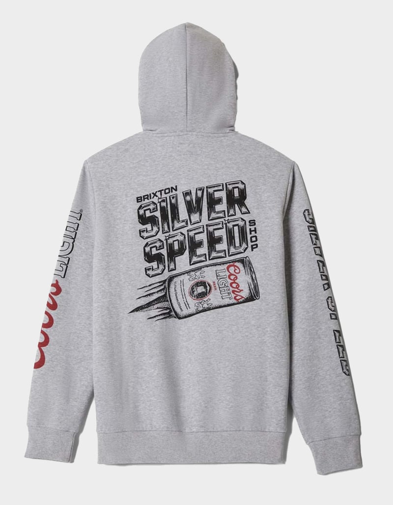 Brixton Men's Coors Light Silver Speed Hoodie