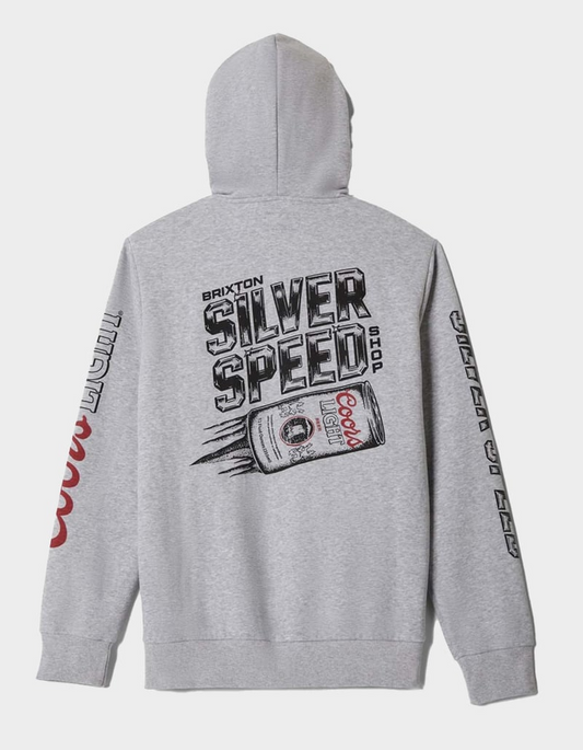 Brixton Men's Coors Light Silver Speed Hoodie