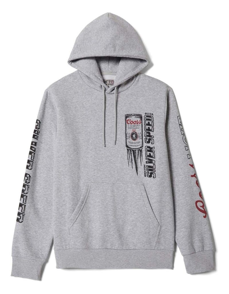 Brixton Men's Coors Light Silver Speed Hoodie