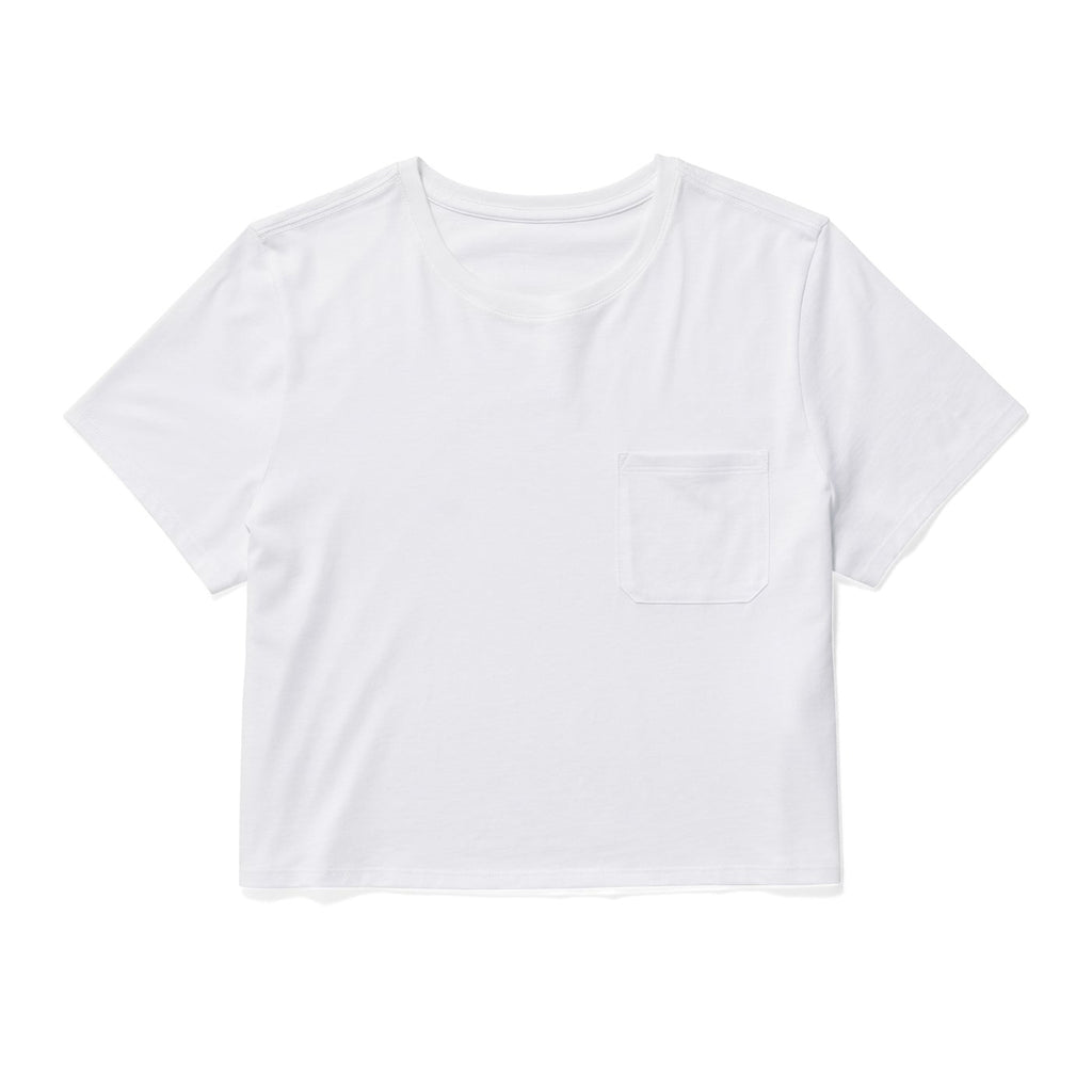 Women's Pima Cotton Boxy Crop Tee