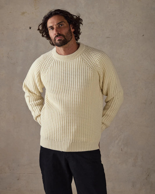 McTavish Men's Waffle Merino Knit