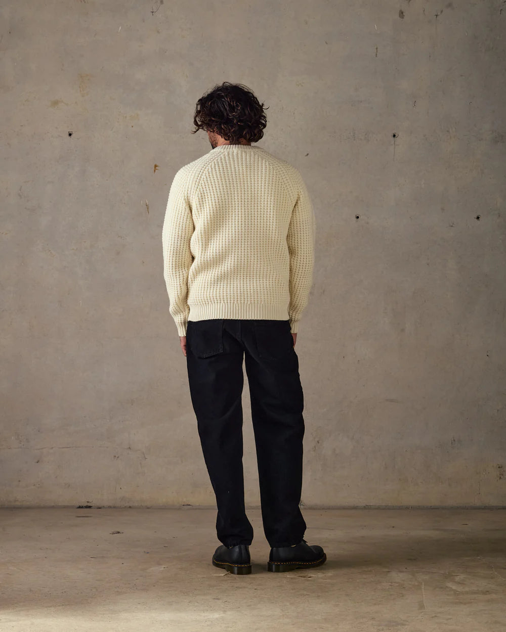 McTavish Men's Waffle Merino Knit