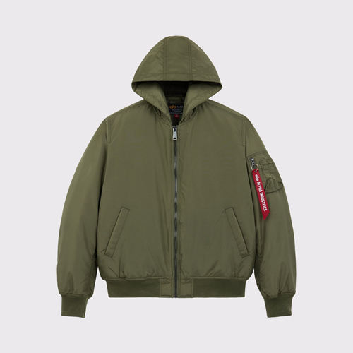 Alpha MA-1 Hooded Oxford Flight Jacket