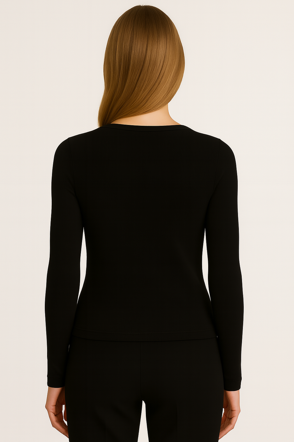 Alie U-Neck Rib Longsleeve