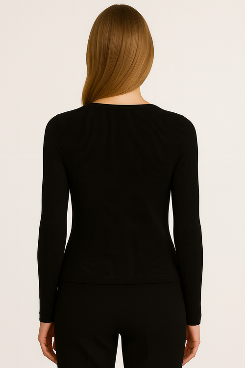 Alie U-Neck Rib Longsleeve