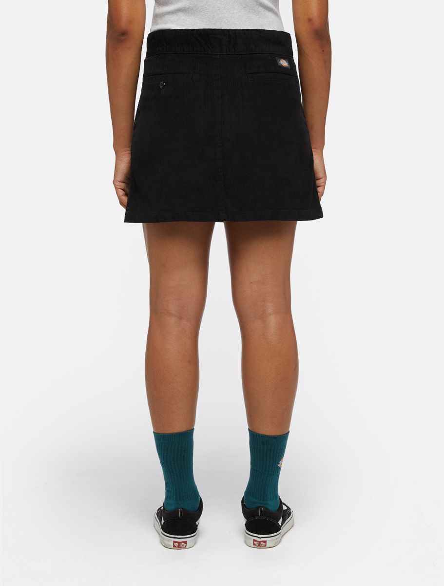Women's Corduroy Mini Skirt - Black