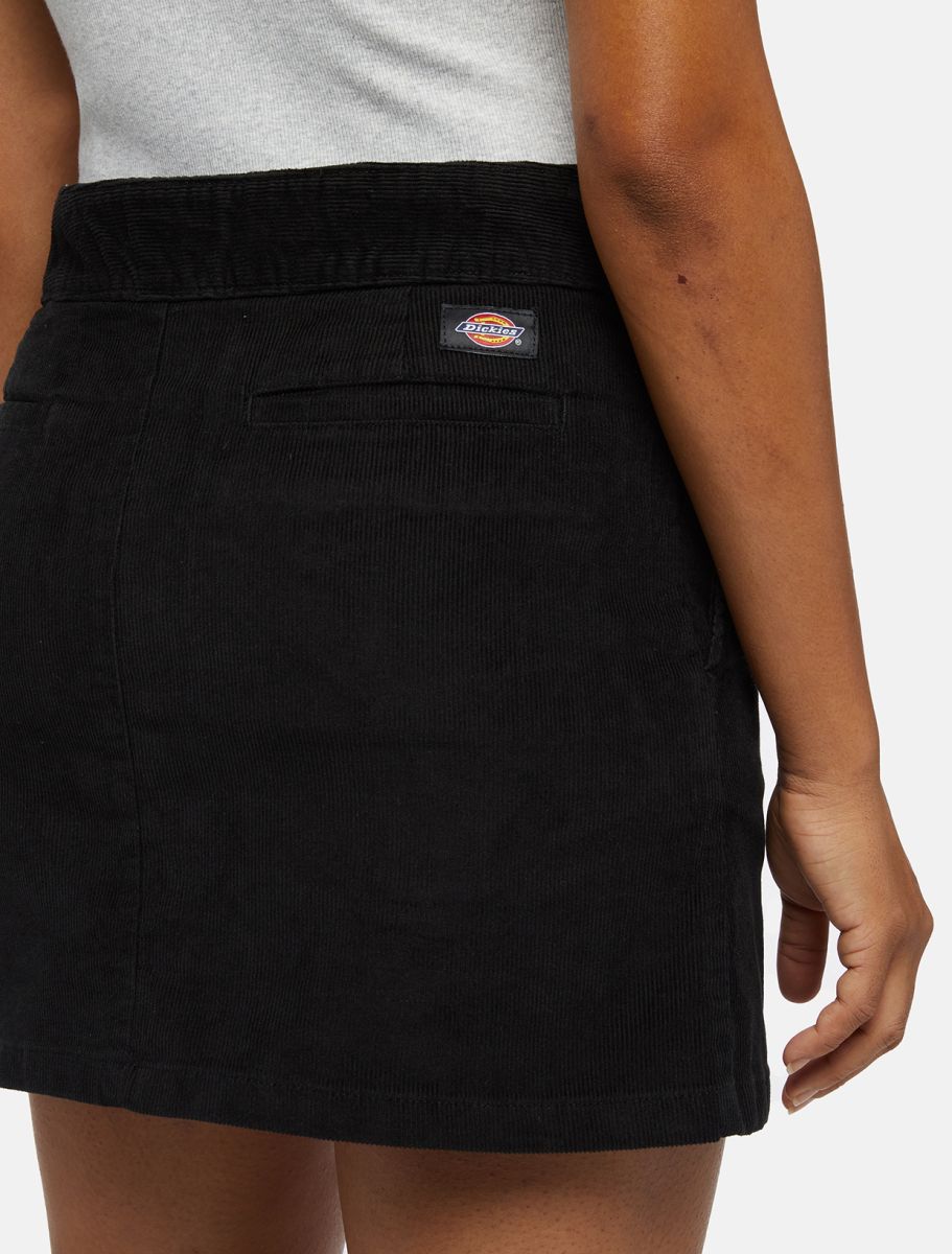 Women's Corduroy Mini Skirt - Black