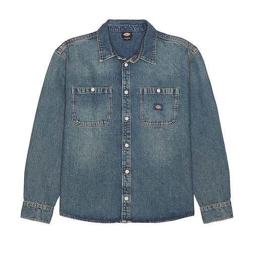Dickies Men's Mechanic Denim Shirt Long Sleeve